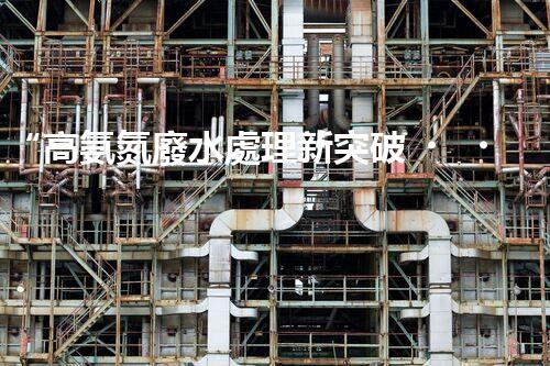 “高氨氮廢水處理新突破，綠色環(huán)保技術(shù)助力高效凈化”